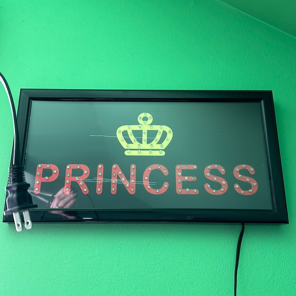 Princess light up sign
